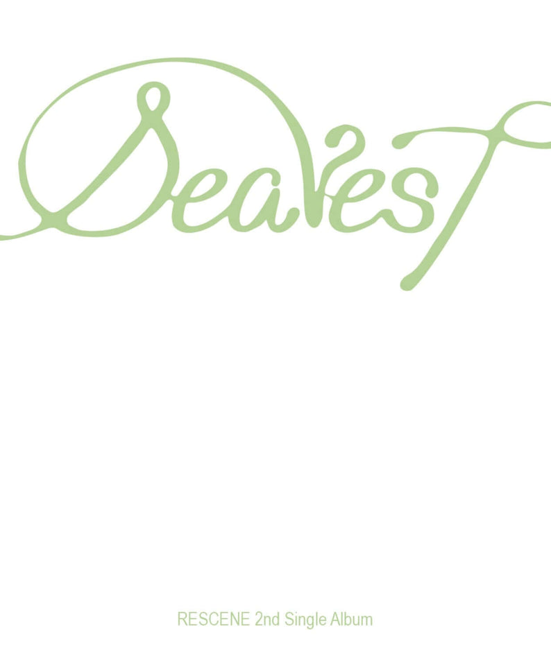 RESCENE - 2nd Single Album [Dearest] (QR VER.) (Dear ver. / Dewy ver.) (Set of 2) - Album Kpop, visuel Dearest vert.