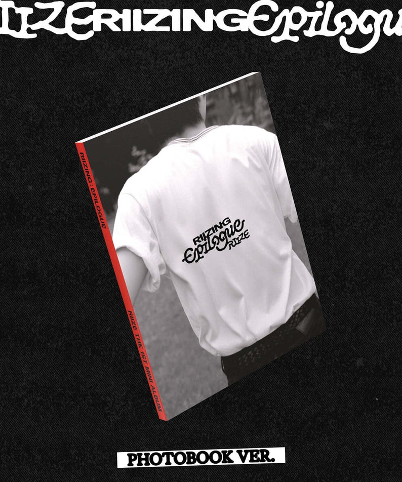RIIZE - 1st Album [RIIZING : Epilogue] (PHOTO BOOK Ver.) - Album Kpop : photo book sur fond noir, tenue blanche