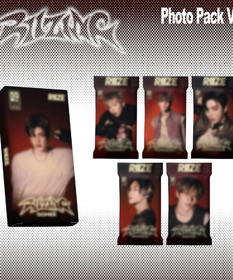 RIIZE - 1st Album [RIIZING] (Photo Pack Ver.)(Smart Album) (Random) - Album Kpop, pack photo sur fond clair.