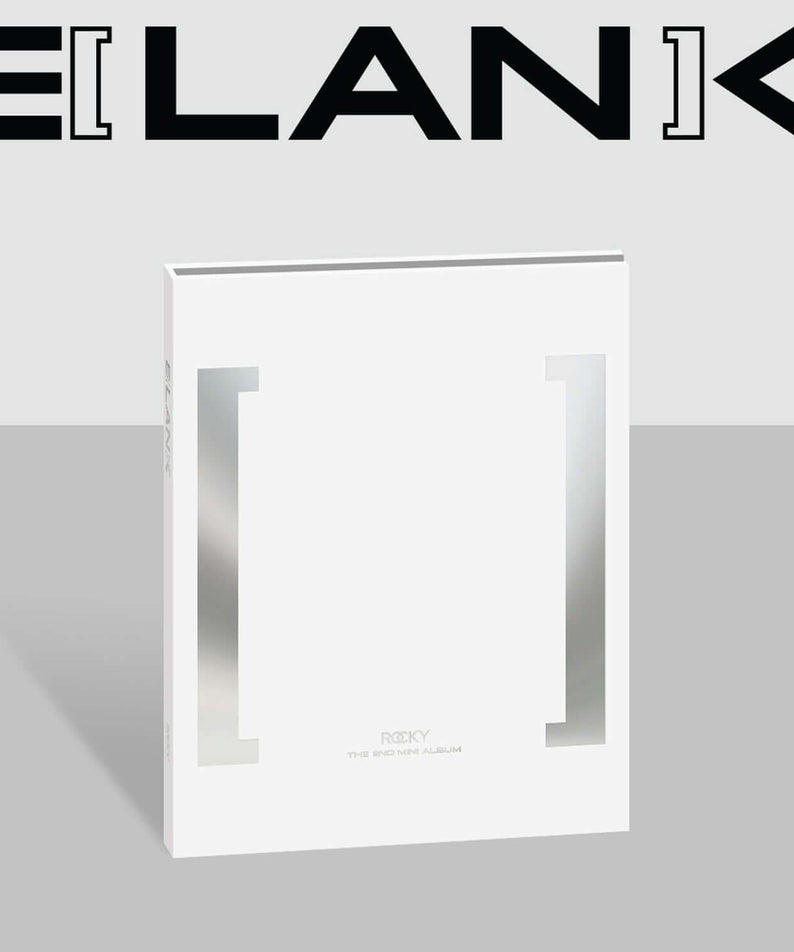 ROCKY - 2nd Album [BLANK] (White ver) - Album Kpop, pack blanc sur fond clair, style K-pop ELINK affiche