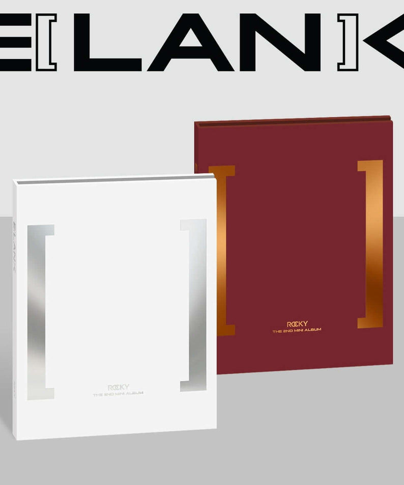 ROCKY - 2nd Album [BLANK] (White ver/Burgundy ver) (Set of 2) - Album Kpop, coffret avec couvertures BLANC/BOURGOGNE