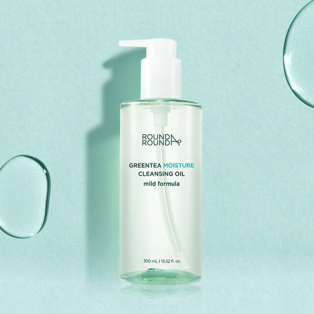 ROUND A'ROUND Greentea Moisture Cleansing Oil 300ml on sales on our Website !