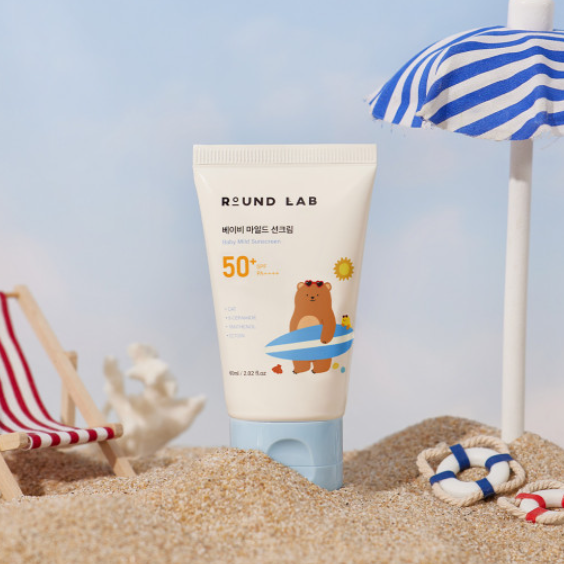 ROUNDLAB Baby Mild Sun Cream 60ml disponible sur Ma petite Coree, ton Eshop 100% K-beauty en direct de Seoul