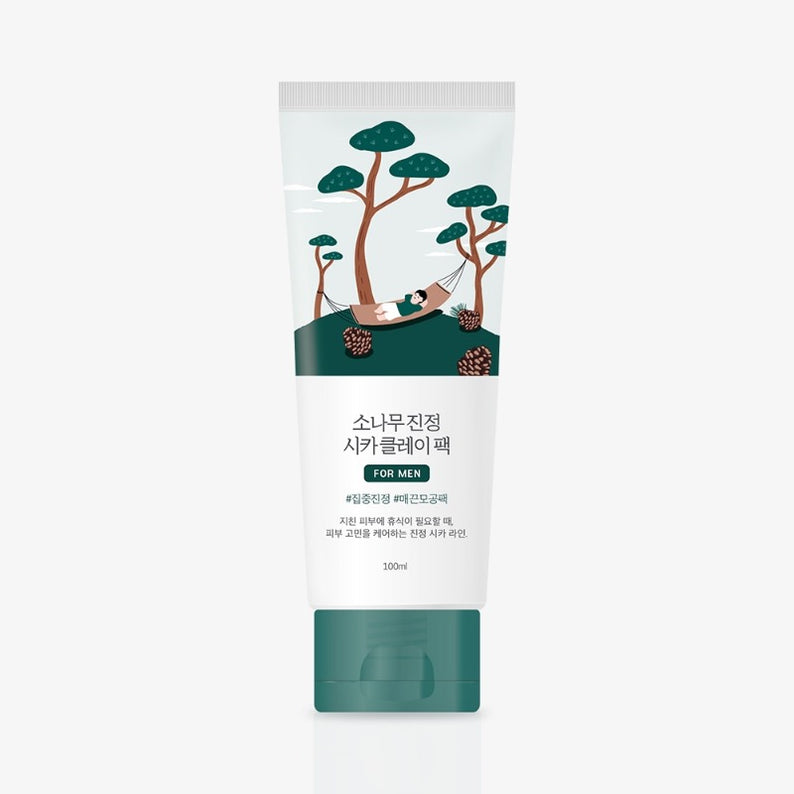 ROUNDLAB For Men Pine Calming Cica Clay Pack 100ml disponible sur Ma petite Coree, ton Eshop 100% K-beauty en direct de Seoul