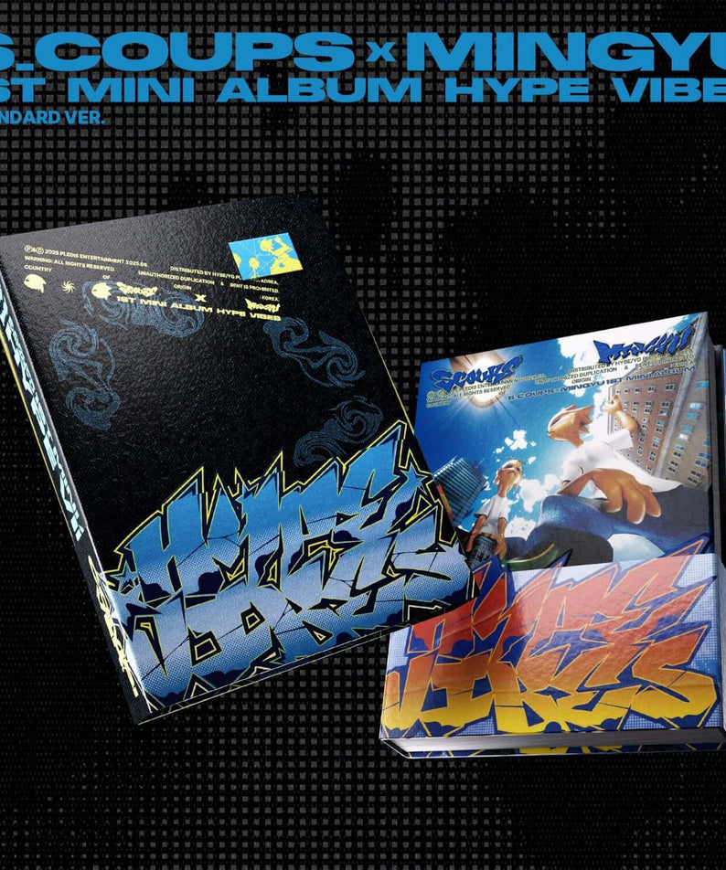 SEVENTEEN - 1st Mini Album [HYPE VIBES] (Random 1 of 2) - Album Kpop, coffrets photo avec versions colorées.