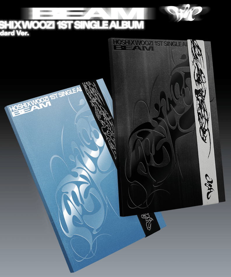 SEVENTEEN - 1st Single Album [BEAM] (Set) - Album Kpop, set HOSHI/HOshiwood 1st Single Album, visuel noir & bleu.