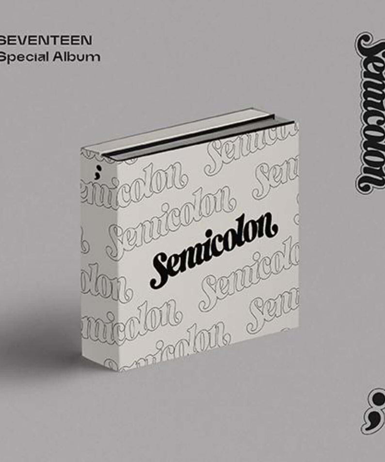 SEVENTEEN - ; [SEMICOLON] Random - Album Kpop, couverture grise “Special Album”, visuel de produit sur fond clair