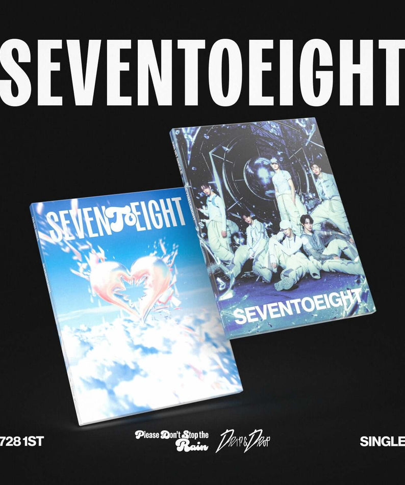 SEVENTOEIGHT - 1st single [SEVENTOEIGHT] (Set of 2) - Album Kpop, coffret de deux versions sur fond noir