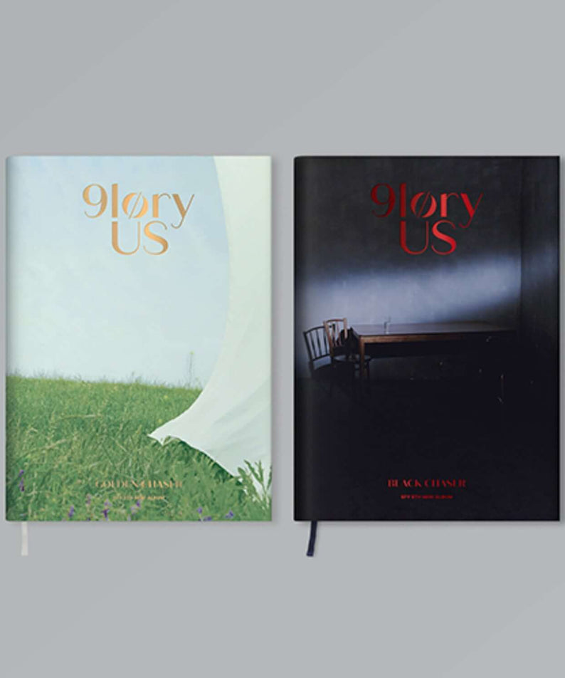 SF9 - 8th Album [9loryUS] (2 Random) - Album Kpop : pochettes 2 couleurs sur fond gris, visuels “9loryUS”.