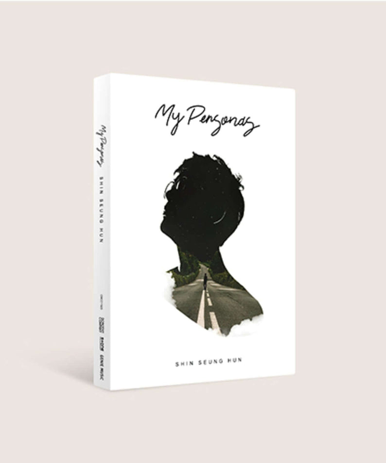 SHIN SEUNGHUN - [MY PERSONAS] - Album Kpop de SHIN SEUNGHUN, pochette debout sur fond clair, style manga.