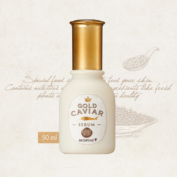 SKINFOOD Gold Caviar EX Serum 50ml disponible sur Ma petite Coree, ton Eshop 100% K-beauty en direct de Seoul