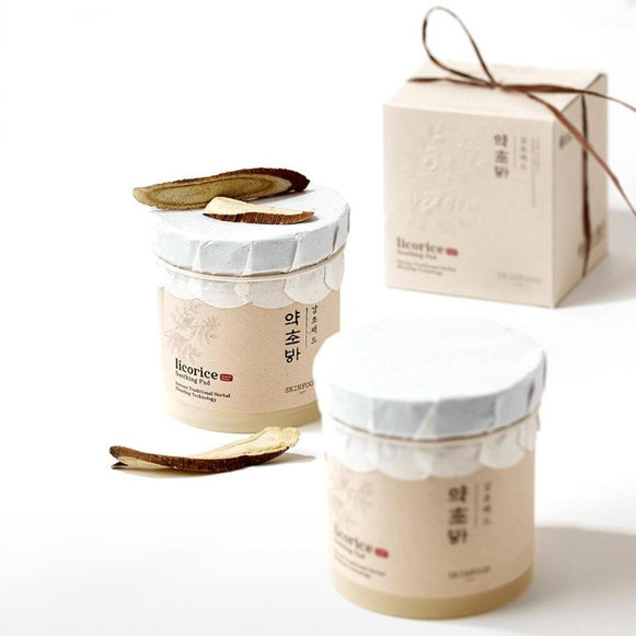 SKINFOOD Licorice Soothing Pad 60p 250g disponible sur Ma petite Coree, ton Eshop 100% K-beauty en direct de Seoul