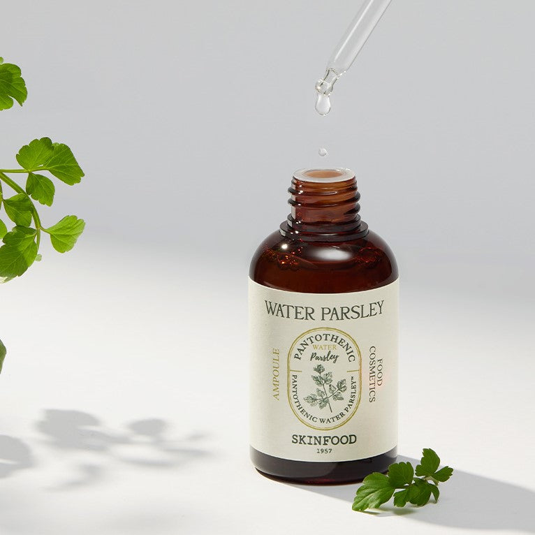 SKINFOOD Pantothenic Water Parsley Ampoule 50ml disponible sur Ma petite Coree, ton Eshop 100% K-beauty en direct de Seoul