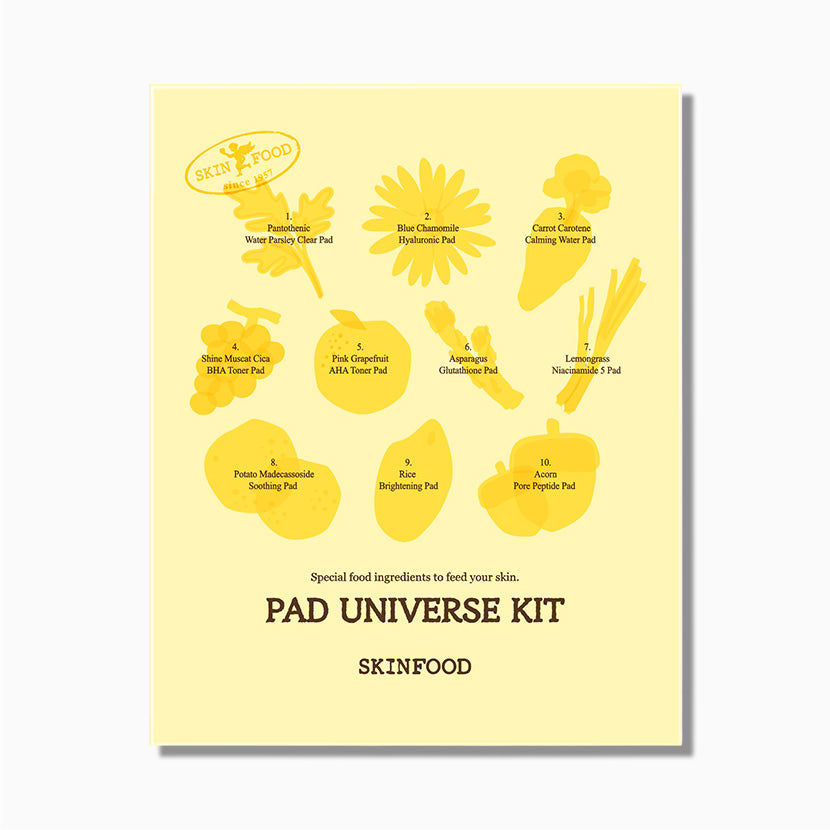 SKINFOOD Universe 10-piece Pad Kit (2 pieces x 10 pieces)