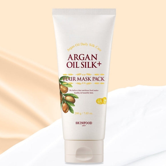 SKINFOOD Argan Oil Silk+ Hair Mask Pack 200g en stock sur Ma Petite Corée