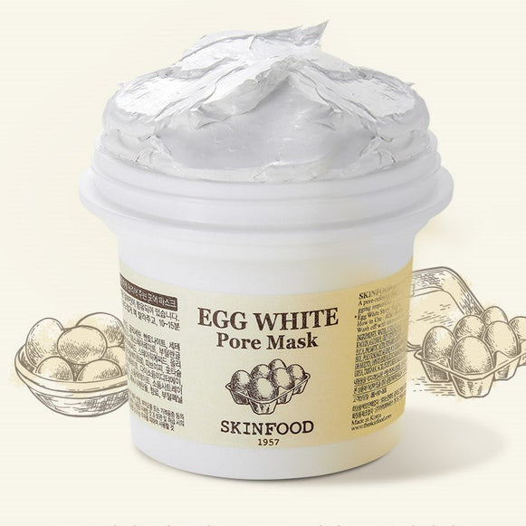 SKINFOOD Egg White Pore Mask 120g en stock sur Ma Petite Corée