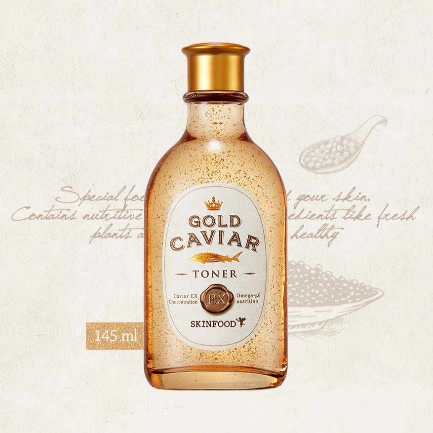 SKINFOOD Gold Caviar EX Toner 145ml on sales on our Website !