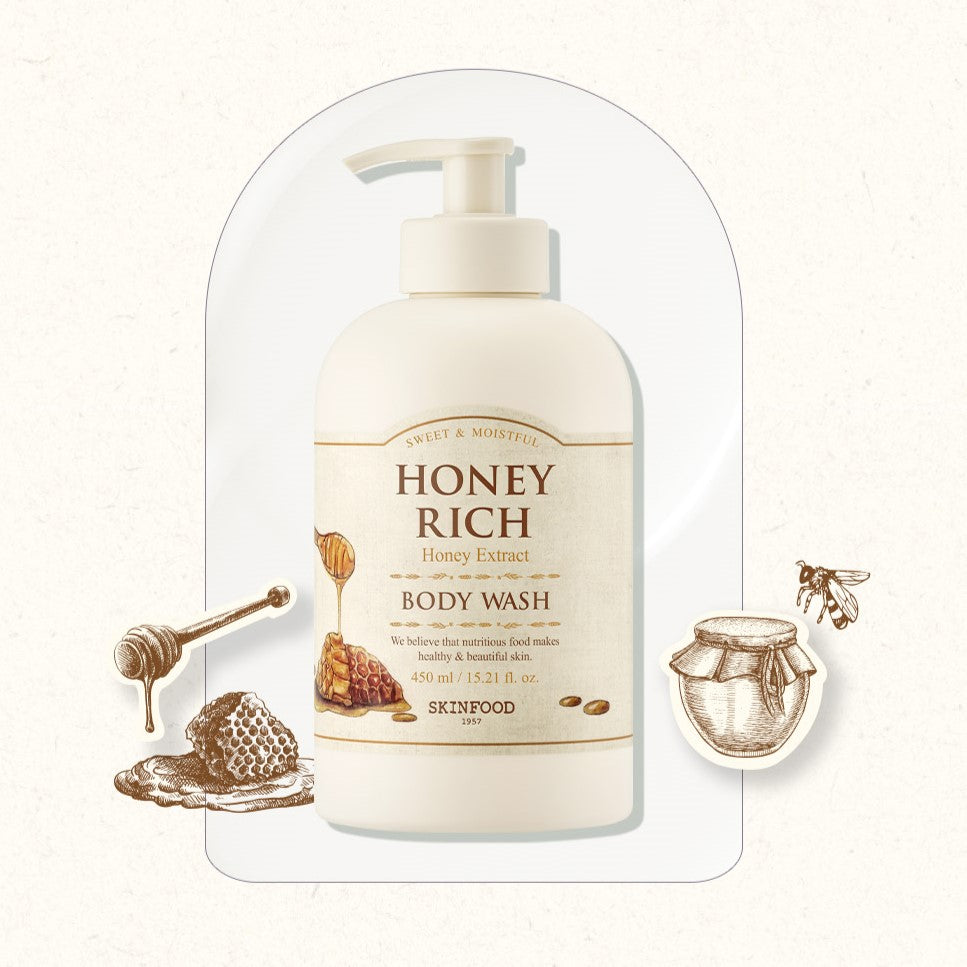 SKINFOOD Honey Rich Body Wash 450ml on sales on our Website !