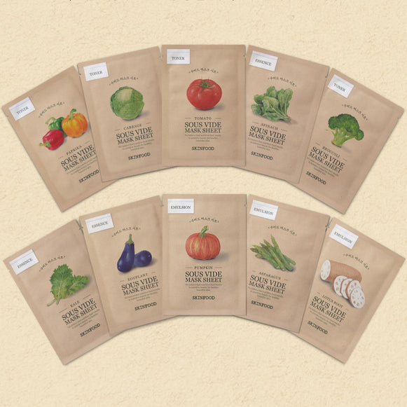 SKINFOOD Sous Vide Mask Sheet en stock sur Ma Petite Corée