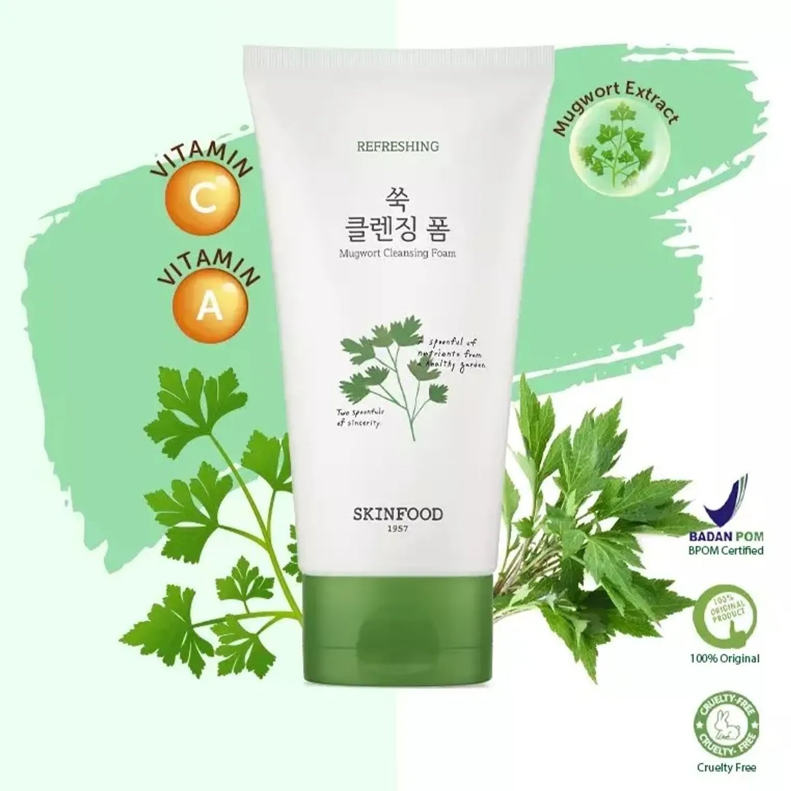 SKINFOOD Veggie Garden Mugwort Cleansing Foam 150ml