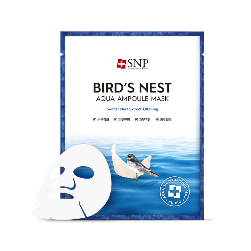 SNP BEAUTY Bird's Nest Aqua Ampoule Mask 25ml*10ea