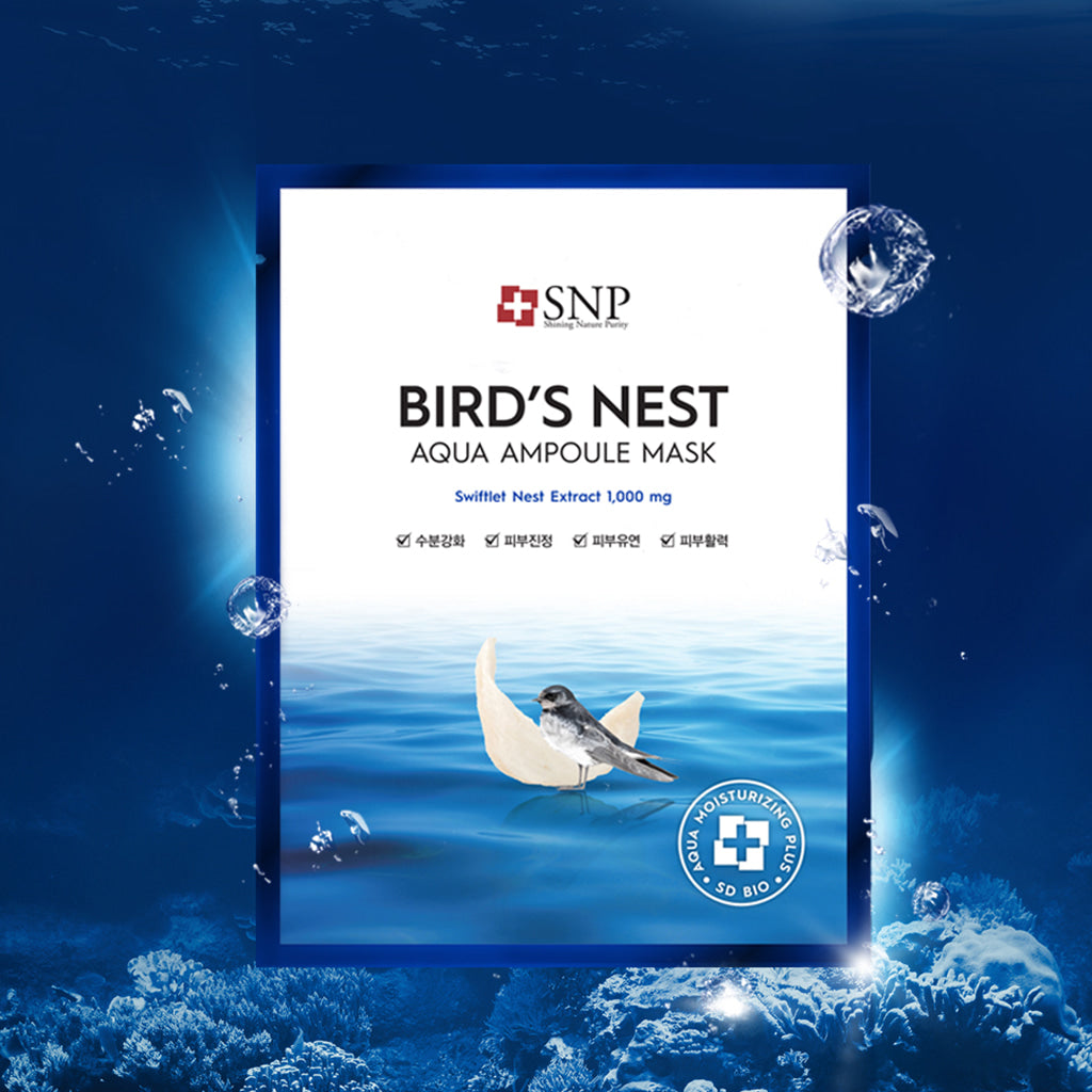 SNP BEAUTY Bird's Nest Aqua Ampoule Mask 25ml*10ea