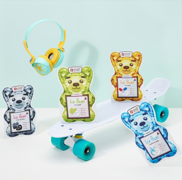 SNP BEAUTY Ice Bear Cica Mask 33ml*10ea