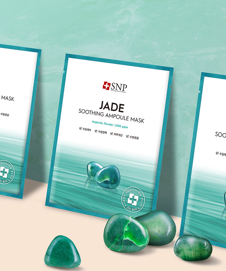 SNP BEAUTY Jade Soothing Ampoule Mask 25ml*10ea