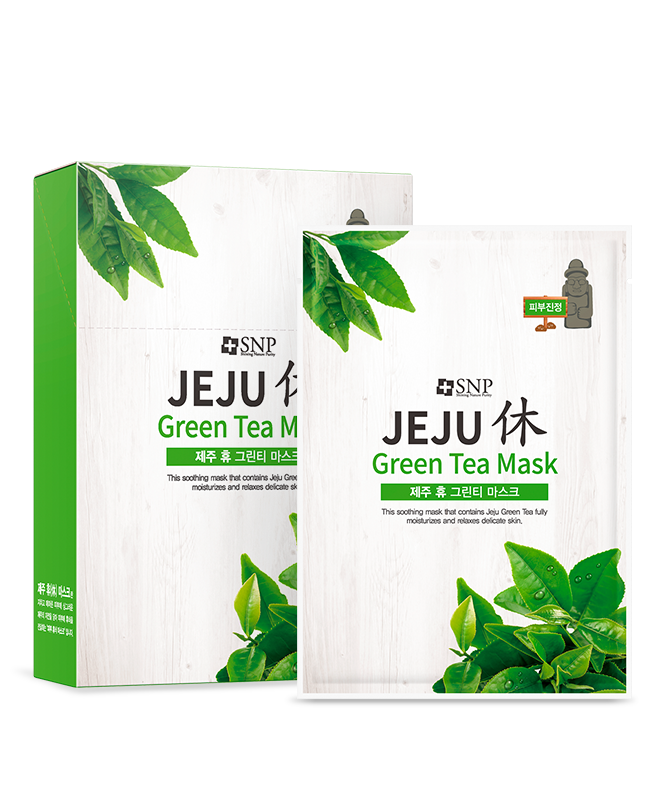 SNP BEAUTY Jeju Rest Green Tea Mask 22ml*10ea
