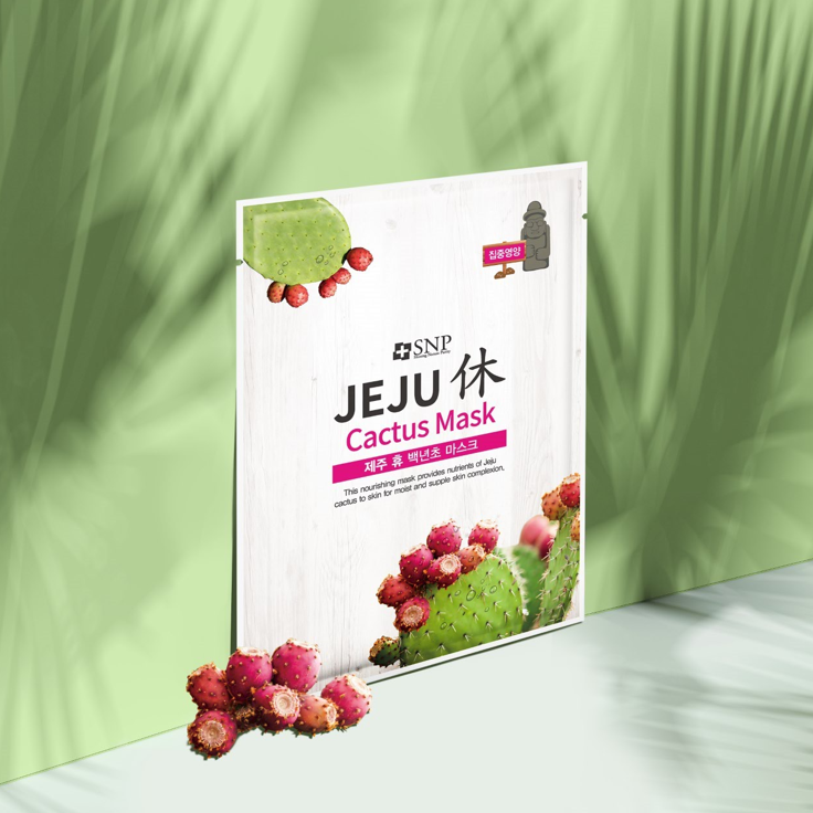SNP BEAUTY Jeju Rest Green Tea Mask 22ml*10ea