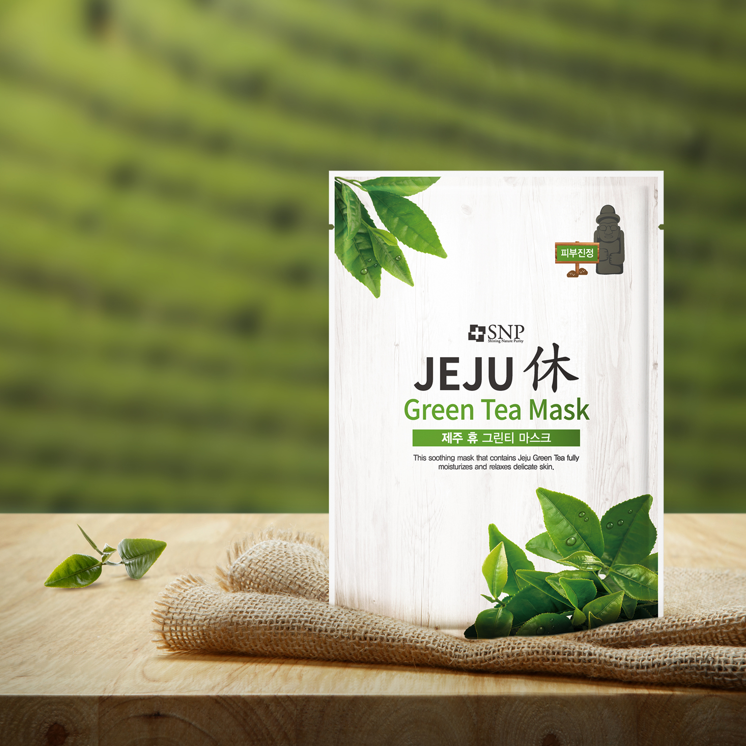 SNP BEAUTY Jeju Rest Green Tea Mask 22ml*10ea