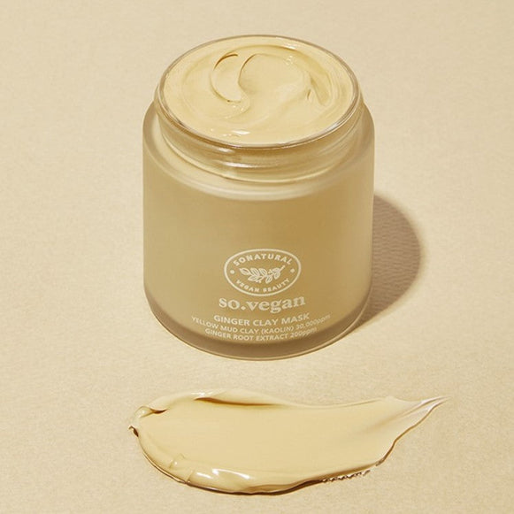 SO NATURAL So Vegan Ginger Clay Mask 110ml disponible sur Ma petite Coree, ton Eshop 100% K-beauty en direct de Seoul