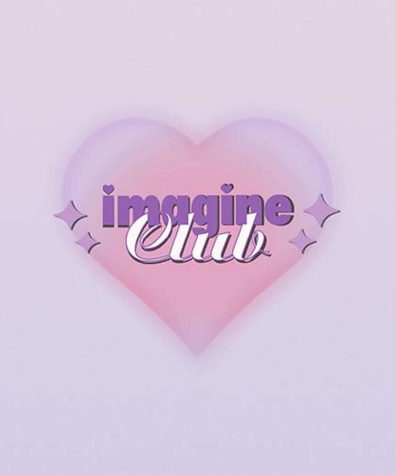 SOLE - [imagine club] - Album Kpop : pochette pastel cœur “imagine club”, ambiance K-pop, visuel marque SOLE