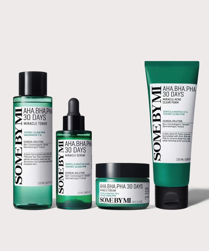 SOME BY MI Miracle All Care Set (Foam+Toner+Serum+Cream) disponible sur Ma petite Coree, ton Eshop 100% K-beauty en direct de Seoul