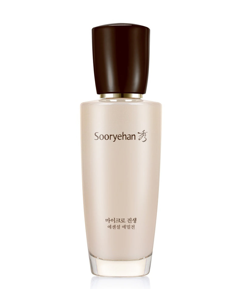 SOORYEHAN Micro Ginseng Essentail Emulsion 130ml de marque Sooryehan, flacon crème sur fond blanc.