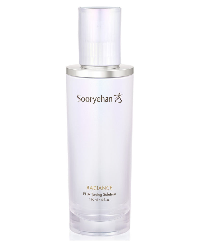 SOORYEHAN Radiance PHA Daily Toning Solution 150ml, flacon blanc sur fond clair, marque Sooryehan, photo produit