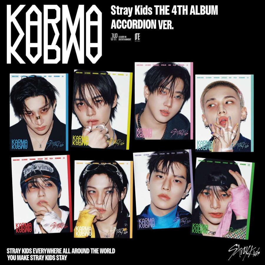 STRAY KIDS - 4th Album [KARMA] (ACCORDION VER.) (Random 1 of 8) - Album Kpop
