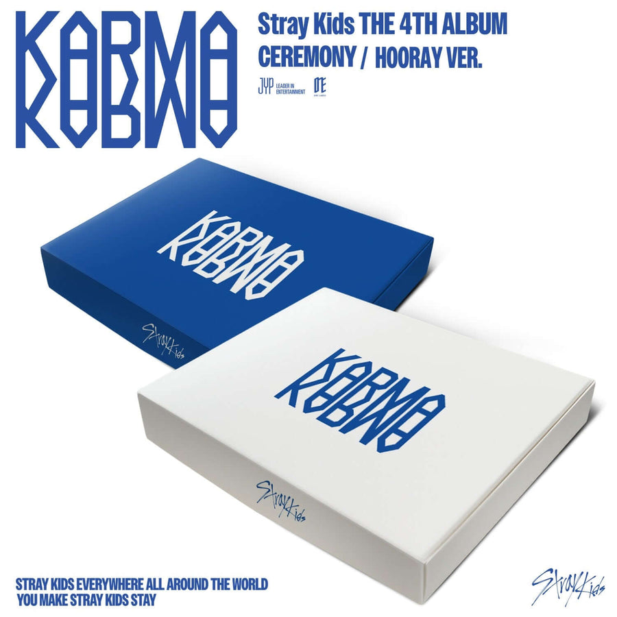 STRAY KIDS - 4th Album [KARMA] (CEREMONY VER., HOORAY VER.) (Set of 2) - Album Kpop
