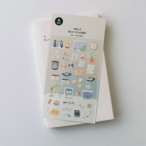 SUATELIER Retro Office Stickers disponible sur Ma petite Coree, ton Eshop 100% K-beauty en direct de Seoul