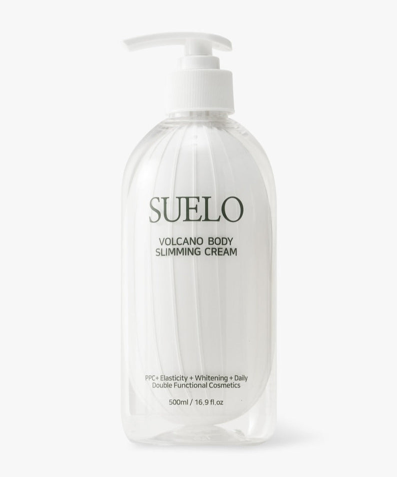 Flacon de 500ml de la crème amincissante SUELO Volcano Body Slimming Cream
