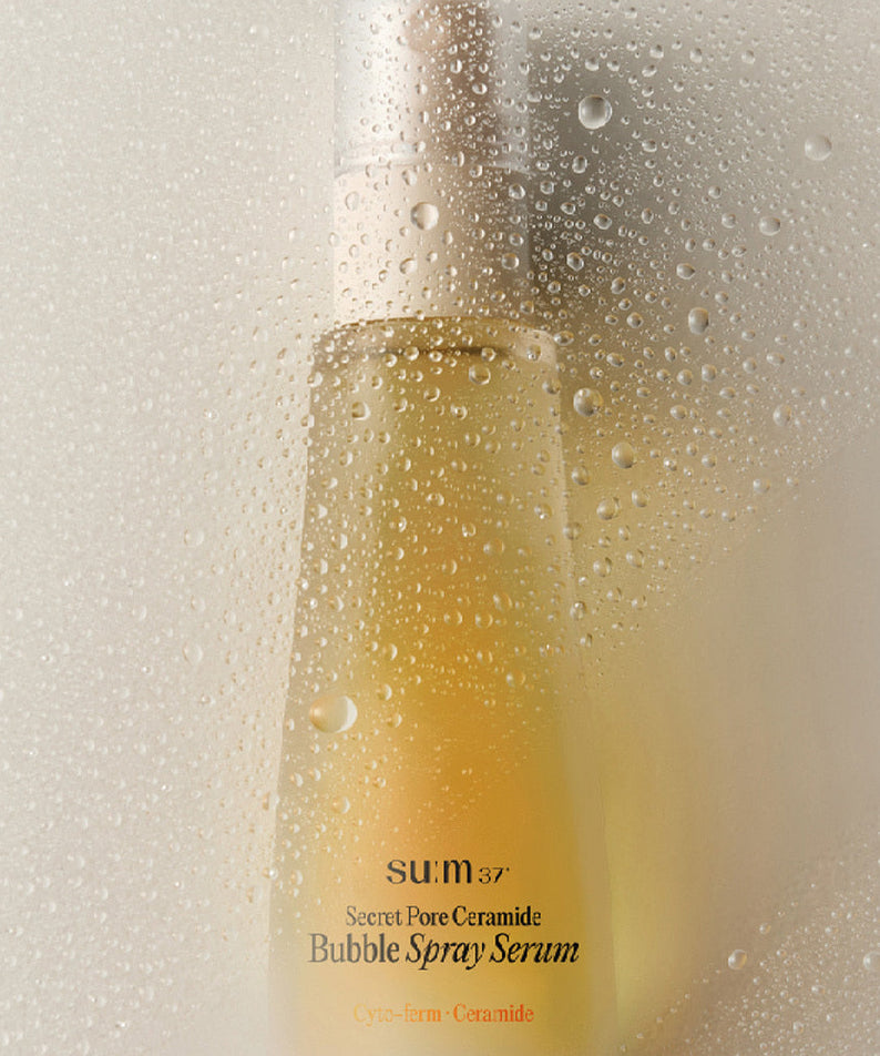 SU:M37 Secret Pore Ceramide Bubble Oil Essence Mist 60ml, brume essentielle hydratante.