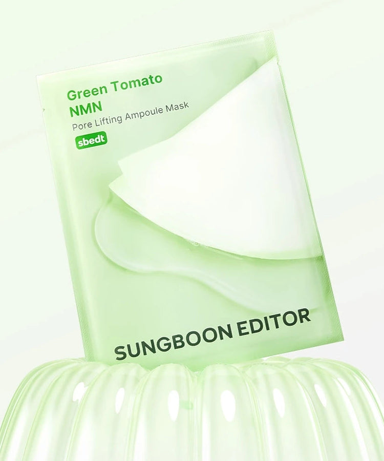 SUNGBOON EDITOR Green Tomato NMN Pore Lifting Ampoule Mask