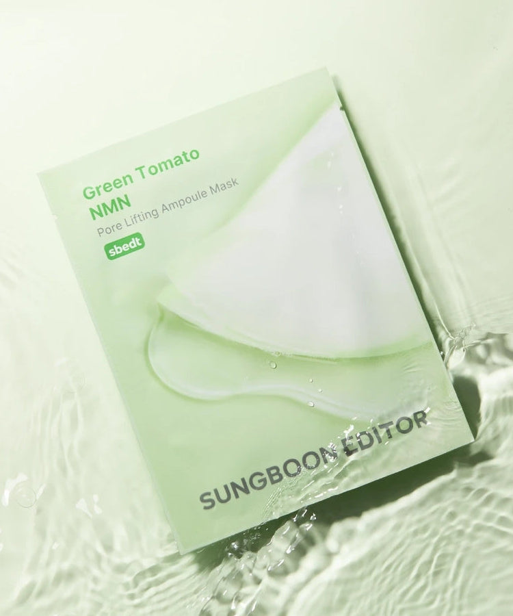 SUNGBOON EDITOR Green Tomato NMN Pore Lifting Ampoule Mask