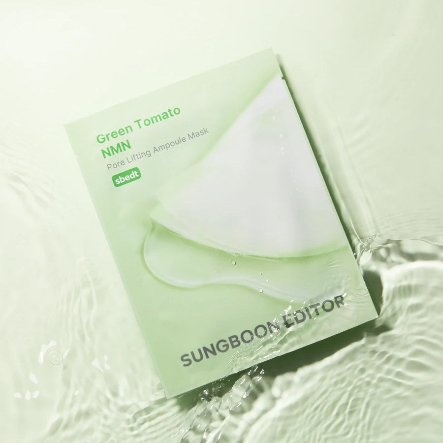 SUNGBOON EDITOR Green Tomato NMN Pore Lifting Ampoule Mask