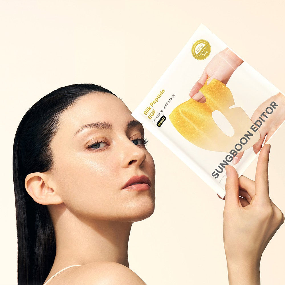 SUNGBOONEDITOR Silk Peptide EGF Intensive Gold Mask 4sheets