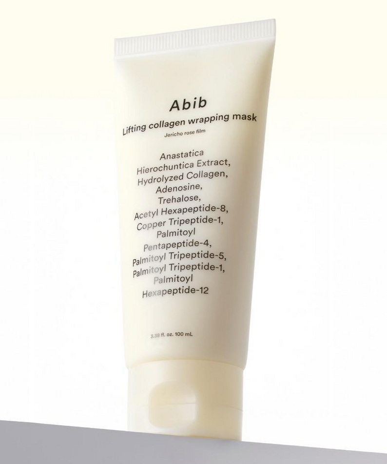 ABIB Lifting Collagen Wrapping Mask Resurrection Film 100ml, hydratation et fermeté en soin de visage luxueux.