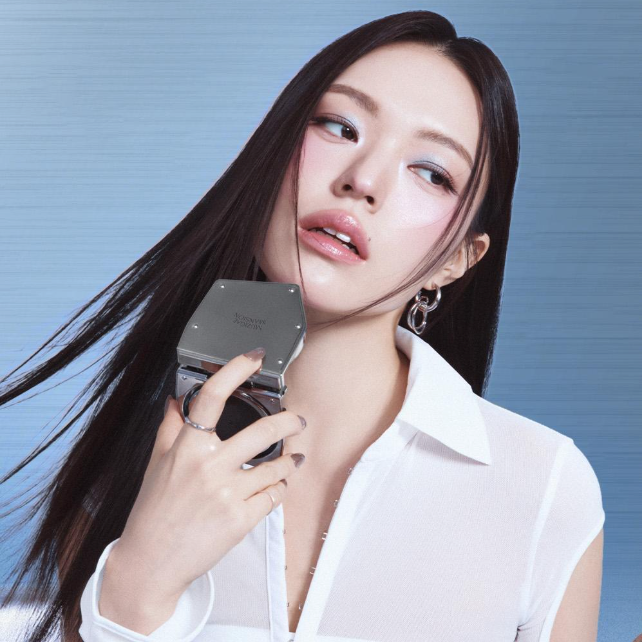 MUZIGAE MANSION Rainbow Mansion Stain Nude Mesh Cushion