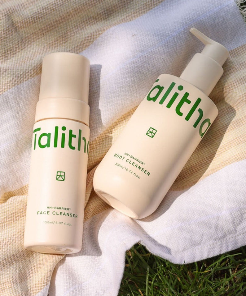 TALITHA KOUM HM+ Barrier Cleanser Duo (Body Cleanser & Face Cleanser) disponible sur Ma petite Coree, ton Eshop 100% K-beauty en direct de Seoul