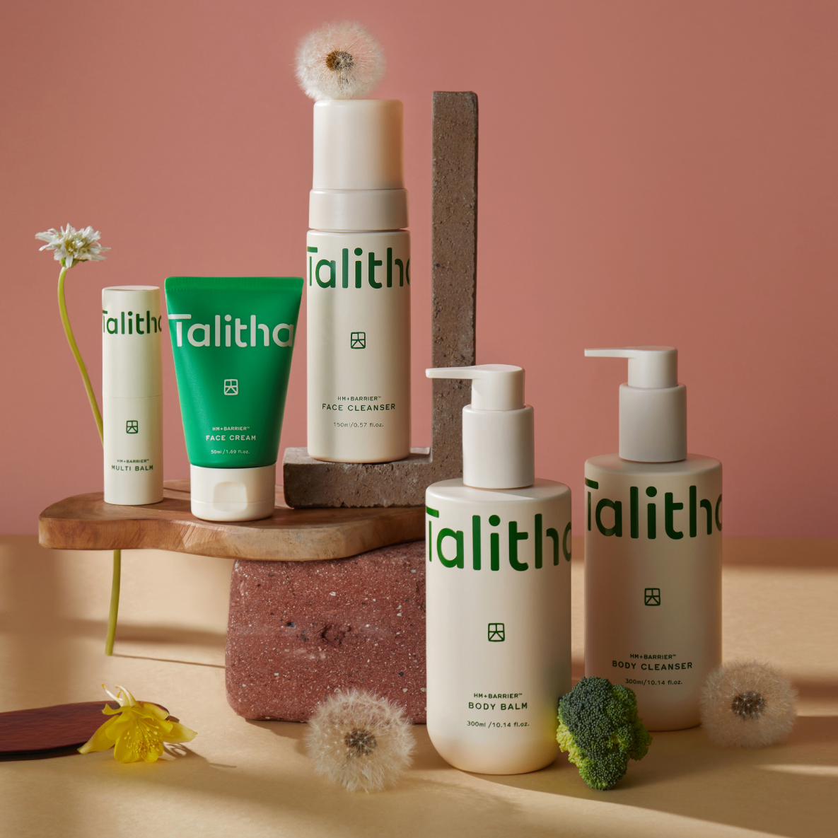 TALITHA KOUM HM+ Barrier Full Set (Face Cream, Multi Balm, Face Cleanser, Body Balm & Body Cleanser)