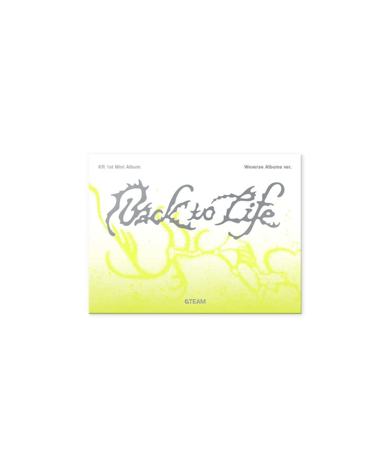 &TEAM - KR 1st Mini Album [Back to Life] (Photocard Box) (Weverse Albums ver.) - Album Kpop, pochette Back to Life vert fluo